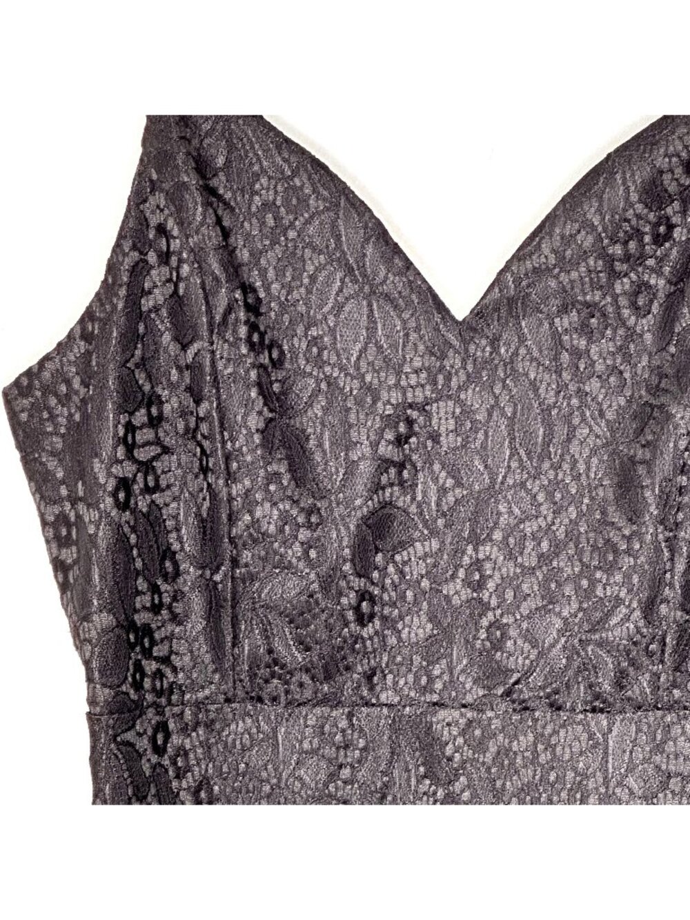 Dark Romantic Black Lace Formal Cocktail Dress Size L Y2K Homecoming Whimsigoth
